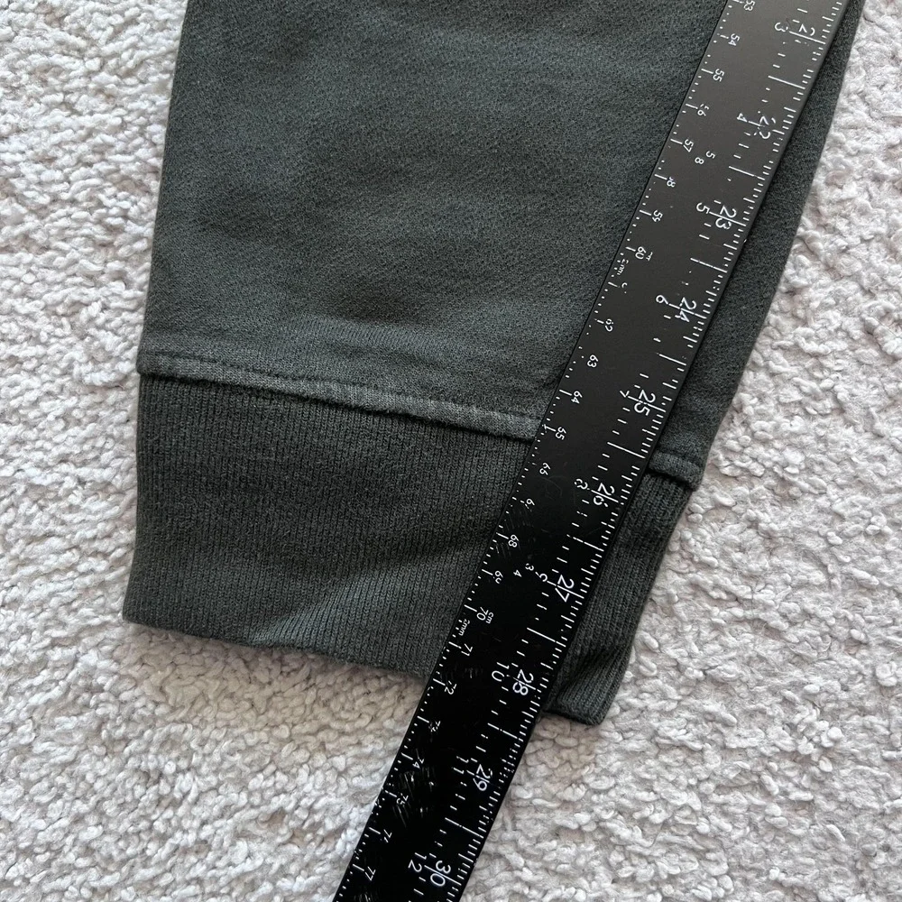 All Saints Aven Sweatpants Mens Large Green Fleece Joggers Drawstring Cotton